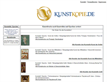 Tablet Screenshot of kunstkopie-server.de